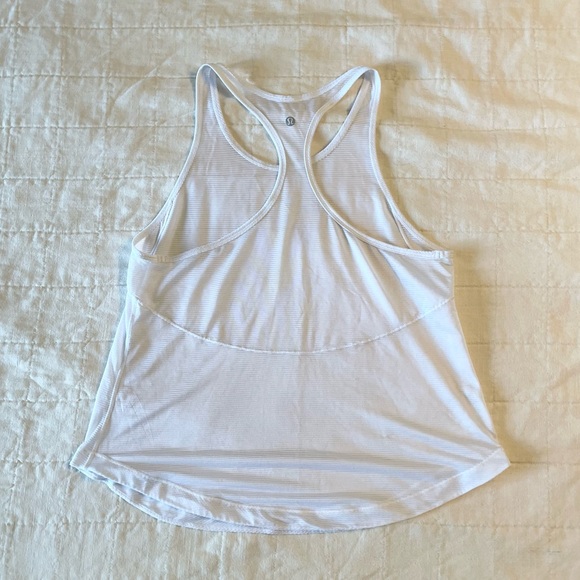 Lululemon White Racerback Tank - Picture 6 of 10